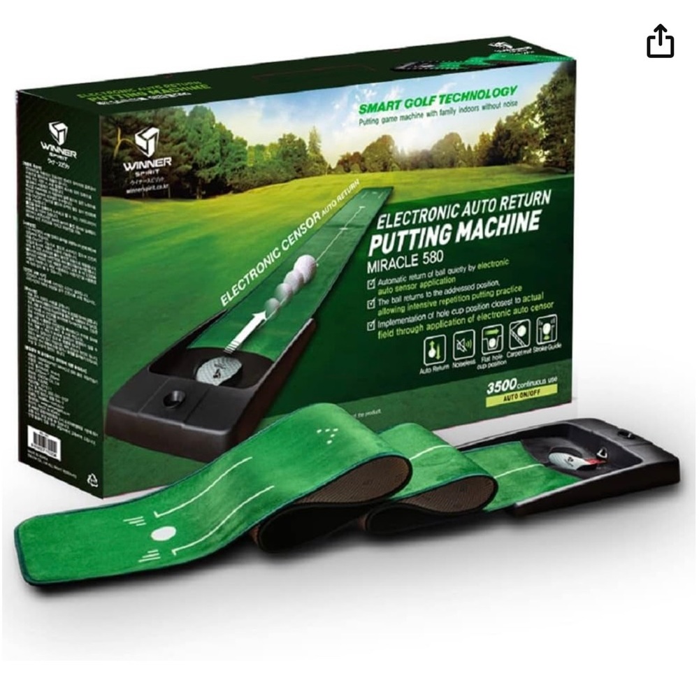 WINNER SPIRIT Miracle 580 Golf Putting Green Mat Minimal Silent